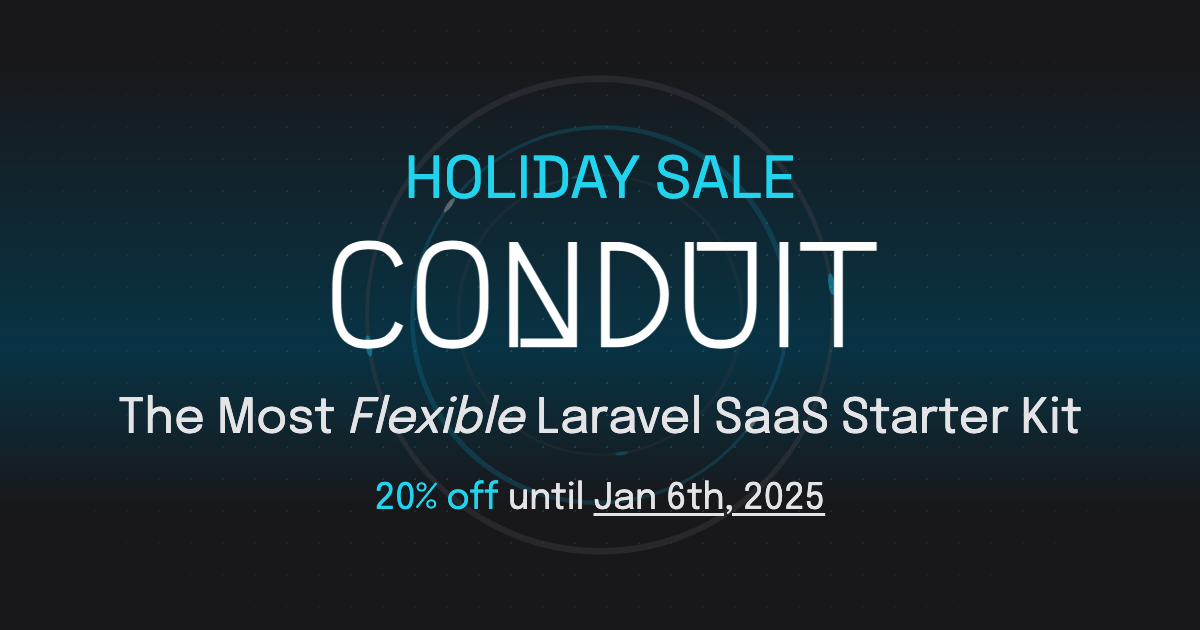 RapidSaaS Conduit is the next-generation of SaaS boilerplate for Laravel